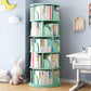 Wood Geometric Bookcase Contemporary Closed Back Book Shelf for Home Office 19.7"L x 19.7"W x 63"H Green Clearhalo 'Bookcases' 'furn' 'furn_bookcases' 'Furniture' 'furniture_bookcases' 'Office Furniture' 4945898