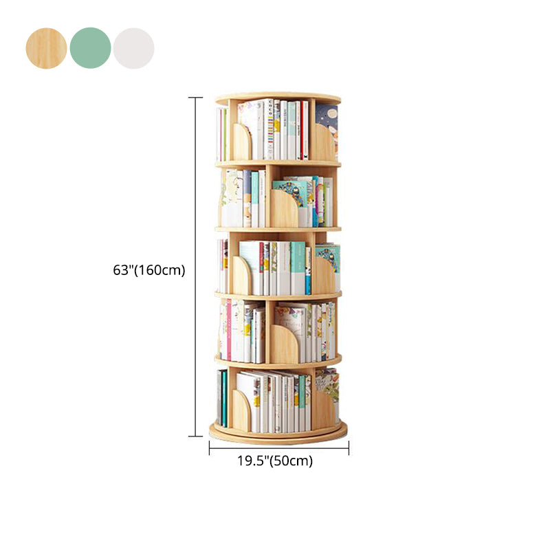 Wood Geometric Bookcase Contemporary Closed Back Book Shelf for Home Office Clearhalo 'Bookcases' 'furn' 'furn_bookcases' 'Furniture' 'furniture_bookcases' 'Office Furniture' 4945905