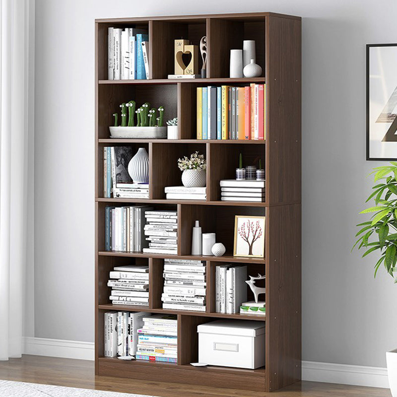 Modern Vertical Standard Bookcase Manufactured Wood Bookshelf for Home Clearhalo 'Bookcases' 'Furniture' 'furniture_bookcases' 'Office Furniture' 4945912