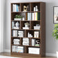 Modern Vertical Standard Bookcase Manufactured Wood Bookshelf for Home Brown 39.4"L x 9.4"W x 70.5"H Clearhalo 'Bookcases' 'Furniture' 'furniture_bookcases' 'Office Furniture' 4945920