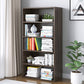 Modern Vertical Standard Bookcase Manufactured Wood Bookshelf for Home Brown 23.6"L x 9.4"W x 52"H Clearhalo 'Bookcases' 'Furniture' 'furniture_bookcases' 'Office Furniture' 4945922