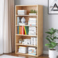 Modern Vertical Standard Bookcase Manufactured Wood Bookshelf for Home Natural 23.6"L x 9.4"W x 52"H Clearhalo 'Bookcases' 'Furniture' 'furniture_bookcases' 'Office Furniture' 4945924