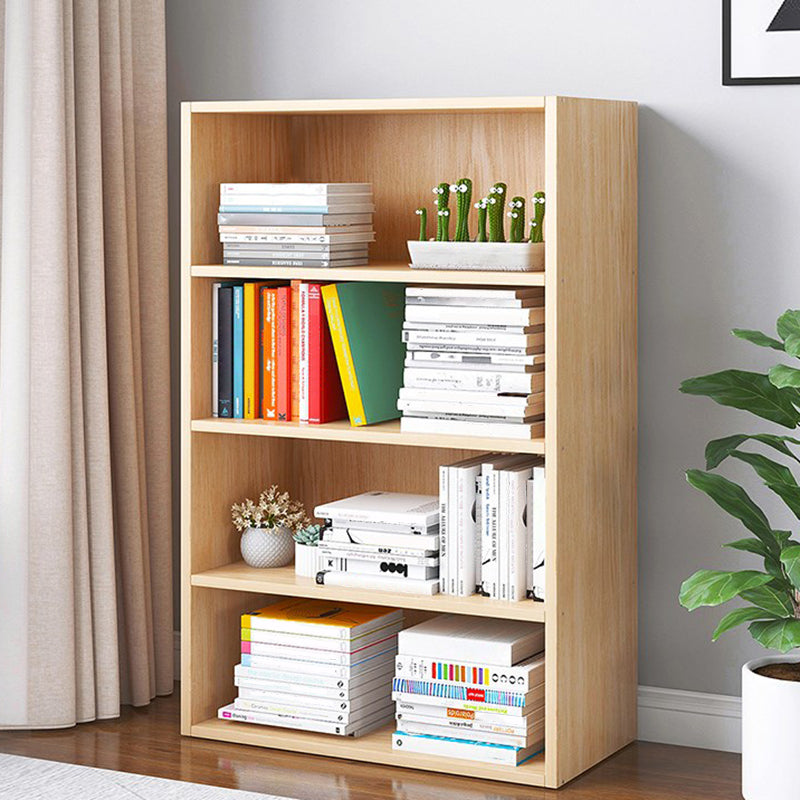 Modern Vertical Standard Bookcase Manufactured Wood Bookshelf for Home Natural 23.6"L x 9.4"W x 41.7"H Clearhalo 'Bookcases' 'Furniture' 'furniture_bookcases' 'Office Furniture' 4945925