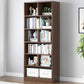 Modern Vertical Standard Bookcase Manufactured Wood Bookshelf for Home Brown 23.6"L x 9.4"W x 70.5"H Clearhalo 'Bookcases' 'Furniture' 'furniture_bookcases' 'Office Furniture' 4945930