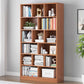 Modern Vertical Standard Bookcase Manufactured Wood Bookshelf for Home Red Brown 31.5"L x 9.4"W x 70.5"H Clearhalo 'Bookcases' 'Furniture' 'furniture_bookcases' 'Office Furniture' 4945932