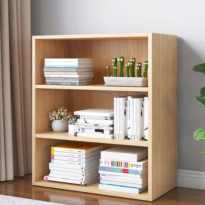 Modern Vertical Standard Bookcase Manufactured Wood Bookshelf for Home Natural 23.6"L x 9.4"W x 31.5"H Clearhalo 'Bookcases' 'Furniture' 'furniture_bookcases' 'Office Furniture' 4945934