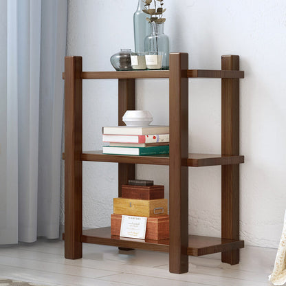 Vertical Shelf Bookcase with Shelves Wooden Bookshelf for Home Office Dark Brown Clearhalo 'Bookcases' 'furn' 'furn_bookcases' 'Furniture' 'furniture_bookcases' 'Office Furniture' 4945946