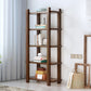 Vertical Shelf Bookcase with Shelves Wooden Bookshelf for Home Office 23.6"L x 11.8"W x 55.1"H Dark Brown Clearhalo 'Bookcases' 'furn' 'furn_bookcases' 'Furniture' 'furniture_bookcases' 'Office Furniture' 4945948