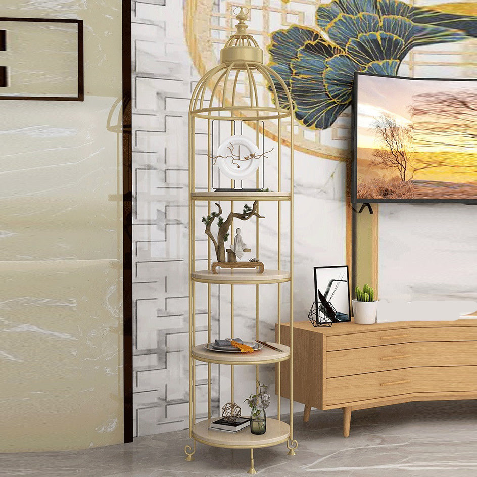 Modern Indoor Geometric Bookshelf Metal Frame Manufactured Wood Shelf Bookcase Clearhalo 'Bookcases' 'furn' 'furn_bookcases' 'Furniture' 'furniture_bookcases' 'Office Furniture' 4945994