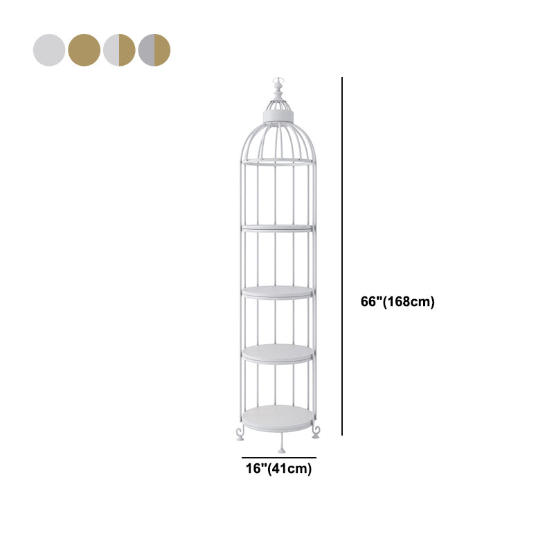 Modern Indoor Geometric Bookshelf Metal Frame Manufactured Wood Shelf Bookcase Clearhalo 'Bookcases' 'furn' 'furn_bookcases' 'Furniture' 'furniture_bookcases' 'Office Furniture' 4945997
