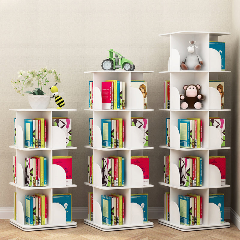 White Closed Back Bookshelf Manufactured Wood Bookcase for Living Room Clearhalo 'Bookcases' 'furn' 'furn_bookcases' 'Furniture' 'furniture_bookcases' 'Office Furniture' 4945998