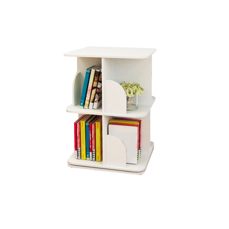 White Closed Back Bookshelf Manufactured Wood Bookcase for Living Room 15.4"L x 15.4"W x 25.2"H Clearhalo 'Bookcases' 'furn' 'furn_bookcases' 'Furniture' 'furniture_bookcases' 'Office Furniture' 4945999