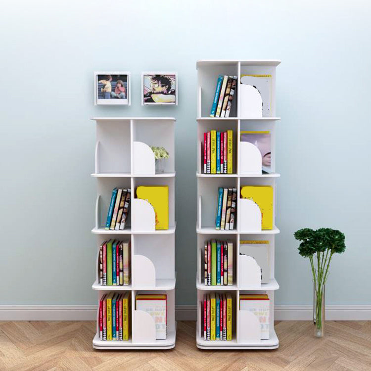 White Closed Back Bookshelf Manufactured Wood Bookcase for Living Room Clearhalo 'Bookcases' 'furn' 'furn_bookcases' 'Furniture' 'furniture_bookcases' 'Office Furniture' 4946003