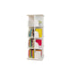 White Closed Back Bookshelf Manufactured Wood Bookcase for Living Room 18.1"L x 18.1"W x 62.6"H Clearhalo 'Bookcases' 'furn' 'furn_bookcases' 'Furniture' 'furniture_bookcases' 'Office Furniture' 4946008