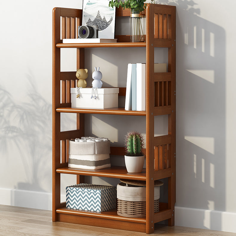Standard Shelf Bookcase With Rectangular Shelves Wooden Bookshelf Clearhalo 'Bookcases' 'Furniture' 'furniture_bookcases' 'Office Furniture' 4946024