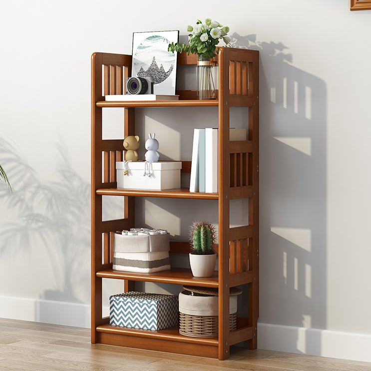 Standard Shelf Bookcase With Rectangular Shelves Wooden Bookshelf Clearhalo 'Bookcases' 'Furniture' 'furniture_bookcases' 'Office Furniture' 4946028