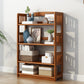 Standard Shelf Bookcase With Rectangular Shelves Wooden Bookshelf Clearhalo 'Bookcases' 'Furniture' 'furniture_bookcases' 'Office Furniture' 4946029