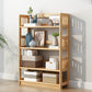 Standard Shelf Bookcase With Rectangular Shelves Wooden Bookshelf Clearhalo 'Bookcases' 'Furniture' 'furniture_bookcases' 'Office Furniture' 4946037