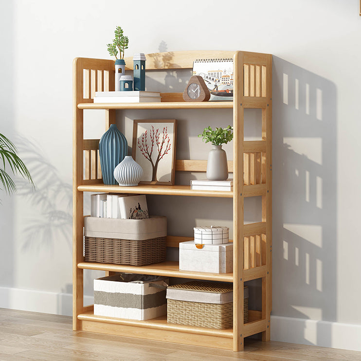 Standard Shelf Bookcase With Rectangular Shelves Wooden Bookshelf Clearhalo 'Bookcases' 'Furniture' 'furniture_bookcases' 'Office Furniture' 4946037