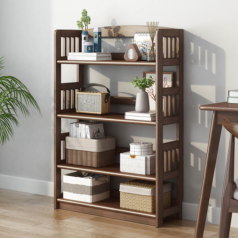 Standard Shelf Bookcase With Rectangular Shelves Wooden Bookshelf Clearhalo 'Bookcases' 'Furniture' 'furniture_bookcases' 'Office Furniture' 4946039