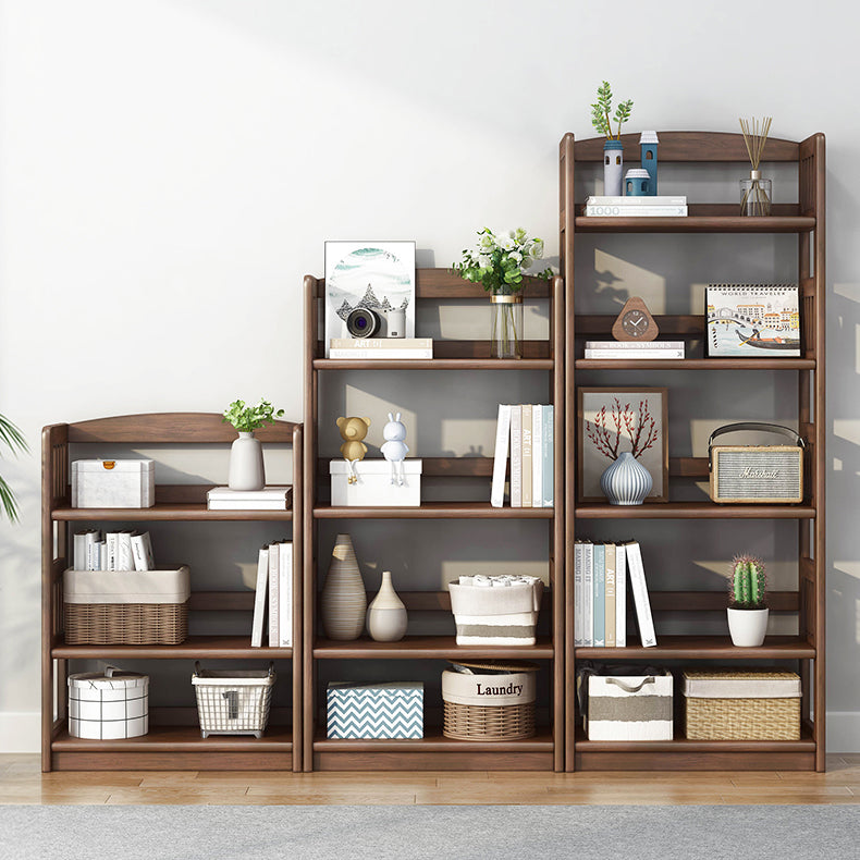 Standard Shelf Bookcase With Rectangular Shelves Wooden Bookshelf Clearhalo 'Bookcases' 'Furniture' 'furniture_bookcases' 'Office Furniture' 4946041