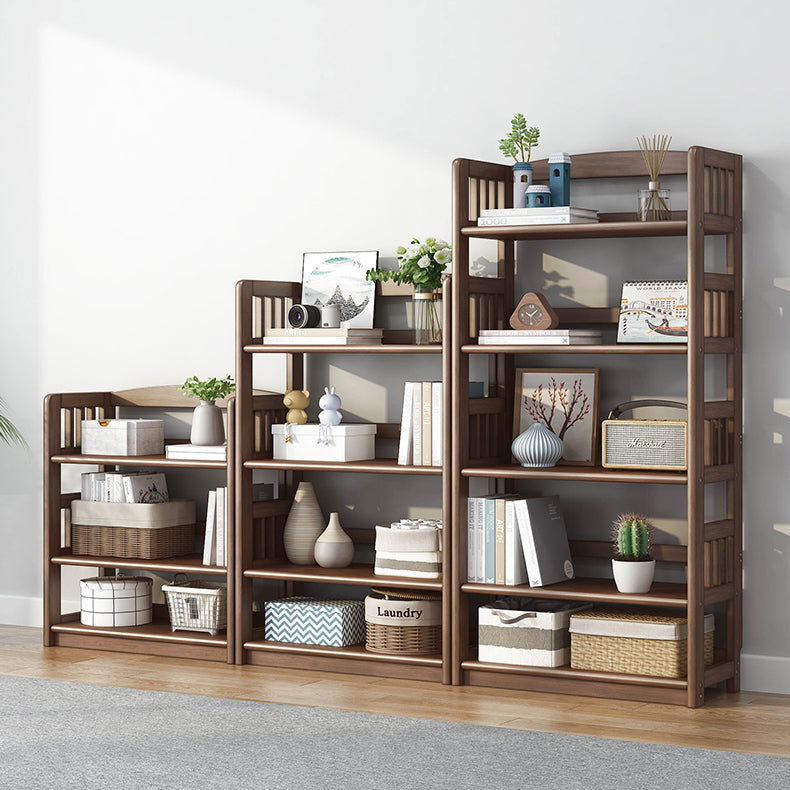 Standard Shelf Bookcase With Rectangular Shelves Wooden Bookshelf Clearhalo 'Bookcases' 'Furniture' 'furniture_bookcases' 'Office Furniture' 4946042