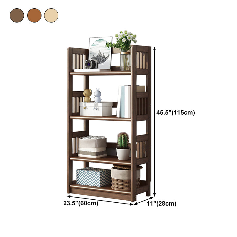 Standard Shelf Bookcase With Rectangular Shelves Wooden Bookshelf Clearhalo 'Bookcases' 'Furniture' 'furniture_bookcases' 'Office Furniture' 4946045
