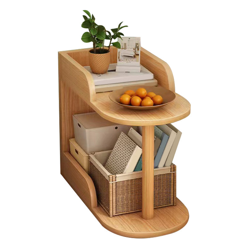 Manufactured Wood Corner Bookshelf Closed Back Vertical Bookcase for Home 9.4"L x 18.9"W x 15.7"H Natural Clearhalo 'Bookcases' 'furn' 'furn_bookcases' 'Furniture' 'furniture_bookcases' 'Office Furniture' 4946056