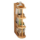Manufactured Wood Corner Bookshelf Closed Back Vertical Bookcase for Home 9.4"L x 18.9"W x 40.6"H Natural Clearhalo 'Bookcases' 'furn' 'furn_bookcases' 'Furniture' 'furniture_bookcases' 'Office Furniture' 4946059