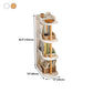 Manufactured Wood Corner Bookshelf Closed Back Vertical Bookcase for Home Clearhalo 'Bookcases' 'furn' 'furn_bookcases' 'Furniture' 'furniture_bookcases' 'Office Furniture' 4946068