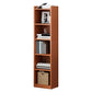 Modern Vertical Standard Bookshelf Manufactured Wood Bookcase for Living Room 13"L x 9.4"W x 59.8"H Red Brown Clearhalo 'Bookcases' 'furn' 'furn_bookcases' 'Furniture' 'furniture_bookcases' 'Office Furniture' 4946075