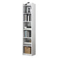 Modern Vertical Standard Bookshelf Manufactured Wood Bookcase for Living Room 13"L x 9.4"W x 70.9"H White Clearhalo 'Bookcases' 'furn' 'furn_bookcases' 'Furniture' 'furniture_bookcases' 'Office Furniture' 4946085