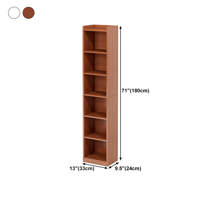 Modern Vertical Standard Bookshelf Manufactured Wood Bookcase for Living Room Clearhalo 'Bookcases' 'furn' 'furn_bookcases' 'Furniture' 'furniture_bookcases' 'Office Furniture' 4946090