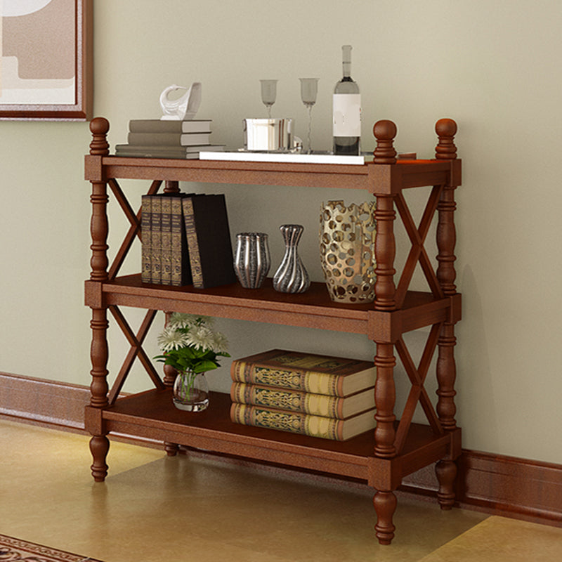 Solid Wood Bookshelf Industrial Bookcase 3-shelf Etagere With Rectangular Shelves Clearhalo 'Bookcases' 'furn' 'furn_bookcases' 'Furniture' 'furniture_bookcases' 'Office Furniture' 4946091