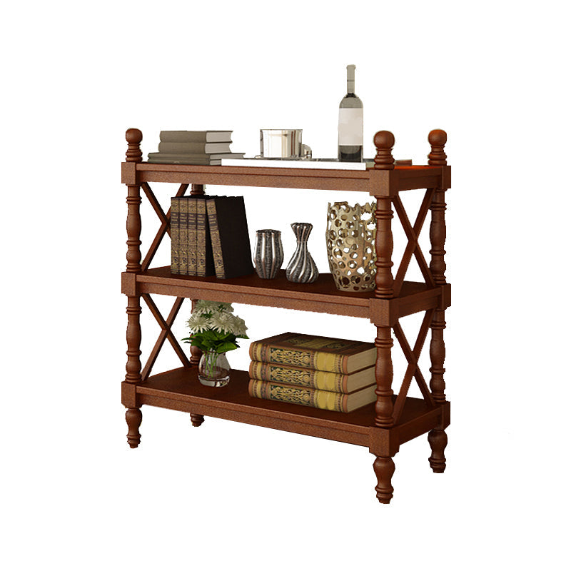 Solid Wood Bookshelf Industrial Bookcase 3-shelf Etagere With Rectangular Shelves Clearhalo 'Bookcases' 'furn' 'furn_bookcases' 'Furniture' 'furniture_bookcases' 'Office Furniture' 4946099