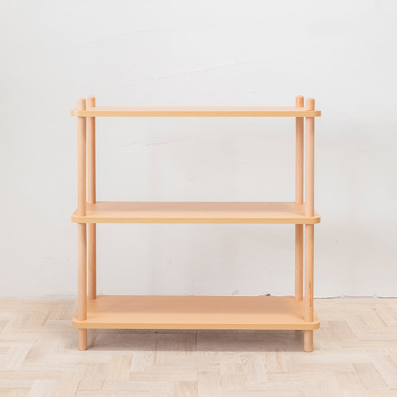 Etagere Shelf Bookcase Modern & Contemporary Bookshelf for Home Office Natural 31"L x 12"W x 31"H Clearhalo 'Bookcases' 'Furniture' 'furniture_bookcases' 'Office Furniture' 4946110