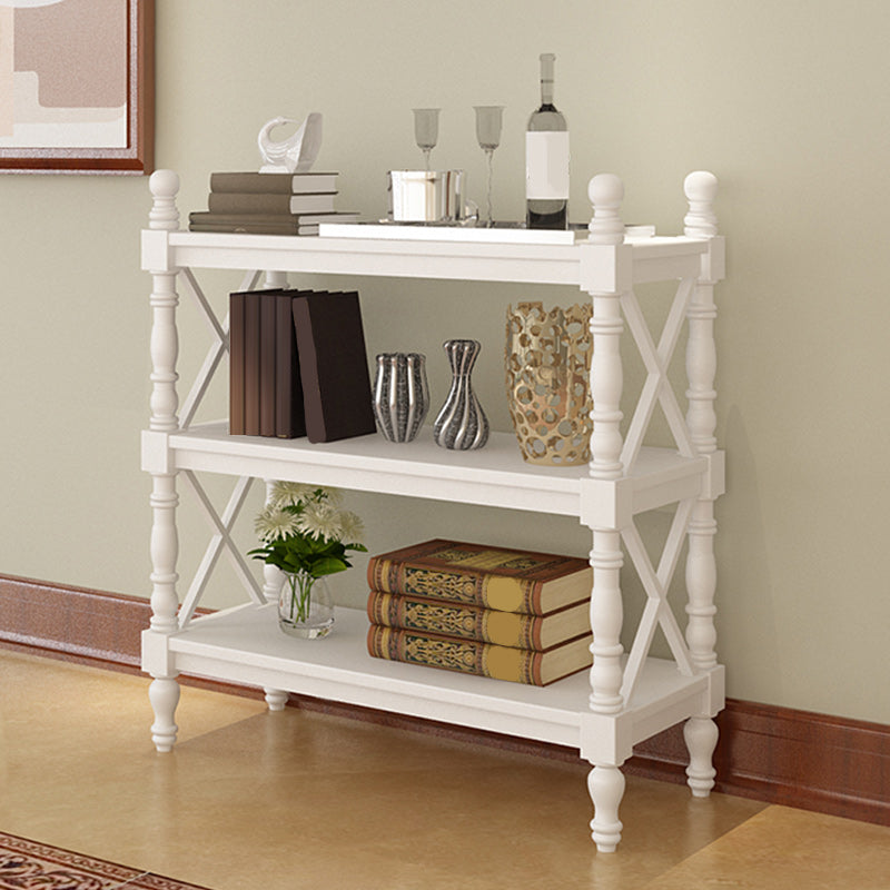Solid Wood Bookcase with Wooden Shelves Modern Bookshelf for Home Office White Clearhalo 'Bookcases' 'furn' 'furn_bookcases' 'Furniture' 'furniture_bookcases' 'Office Furniture' 4946128