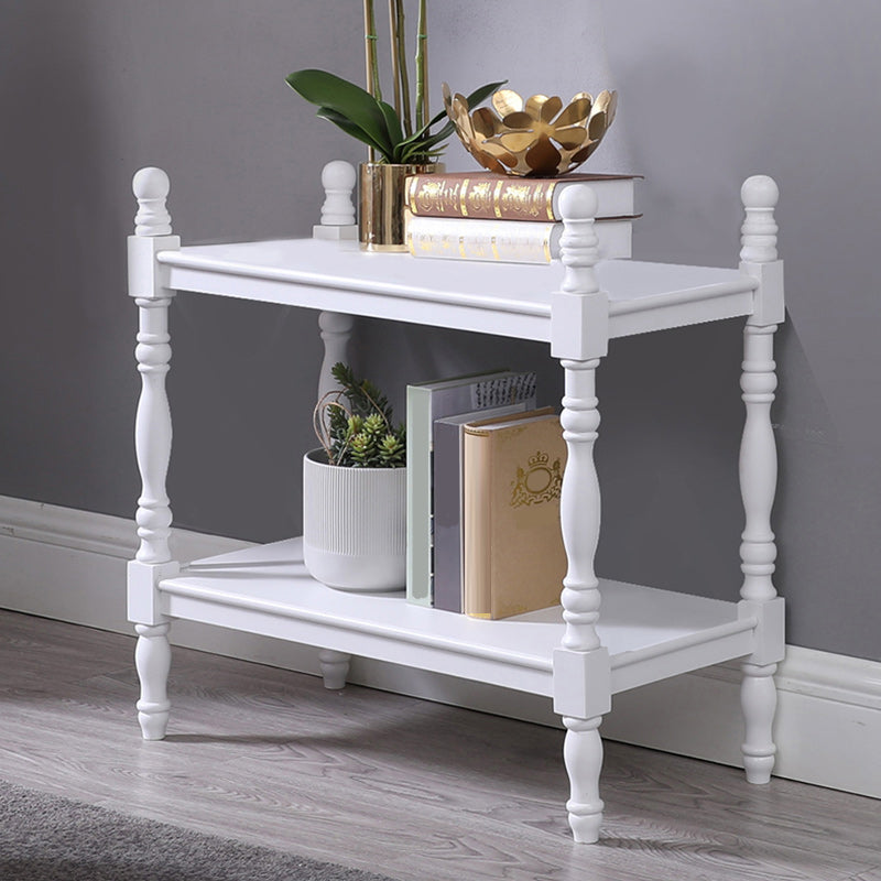 Modern Solid Wood Bookcase Home Office Bookshelf with Rectangular Shelves 24"L x 14"W x 23"H White Clearhalo 'Bookcases' 'furn' 'furn_bookcases' 'Furniture' 'furniture_bookcases' 'Office Furniture' 4946139