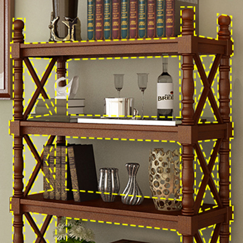 Modern Solid Wood Bookcase Home Office Bookshelf with Rectangular Shelves Clearhalo 'Bookcases' 'furn' 'furn_bookcases' 'Furniture' 'furniture_bookcases' 'Office Furniture' 4946142