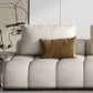 Nordic Cream Square Arm Sofa Faux Leather Cushion Back Sectional for Living Room Clearhalo 'furn' 'furn_sectionals' 'Furniture' 'furniture_sectionals' 'Living Room Furniture' 'Sectionals' 4946255