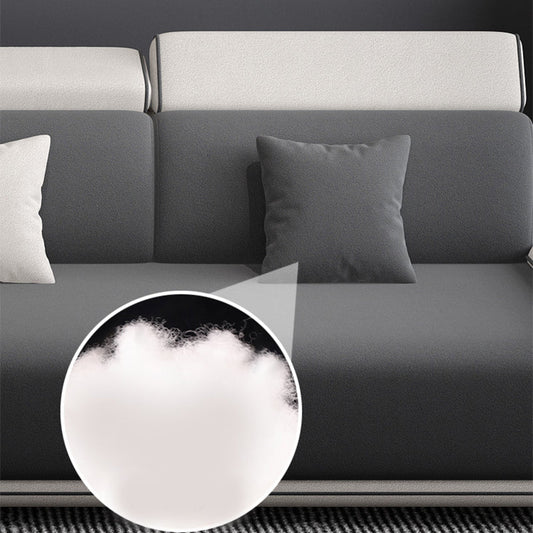 149.6"Lx70.8"Wx30.3"H Faux leather Sectional Cushion Back Sectional for Living Room Clearhalo 'furn' 'furn_sectionals' 'Furniture' 'furniture_sectionals' 'Living Room Furniture' 'Sectionals' 4946279