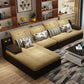 Pillow Top Arm Cushion Back Sectional L-Shape Sofa and Chaise for Four People Yellow Left Clearhalo 'furn' 'furn_sectionals' 'Furniture' 'furniture_sectionals' 'Living Room Furniture' 'Sectionals' 4946292