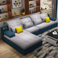 Pillow Top Arm Cushion Back Sectional L-Shape Sofa and Chaise for Four People Light Grey Left Clearhalo 'furn' 'furn_sectionals' 'Furniture' 'furniture_sectionals' 'Living Room Furniture' 'Sectionals' 4946293