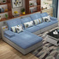 Pillow Top Arm Cushion Back Sectional L-Shape Sofa and Chaise for Four People Lake Blue Left Clearhalo 'furn' 'furn_sectionals' 'Furniture' 'furniture_sectionals' 'Living Room Furniture' 'Sectionals' 4946296