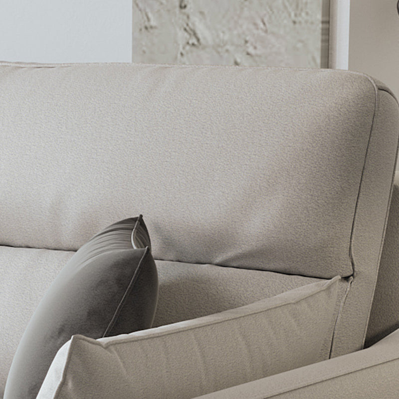 Modern Faux leather Sectional Sofa Cushion Back Square Arm Sectional for Living Room Clearhalo 'furn' 'furn_sectionals' 'Furniture' 'furniture_sectionals' 'Living Room Furniture' 'Sectionals' 4946447