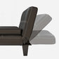Black Modern Faux Leather Pillow Top Arm Sofa/Sectional with Convertible Clearhalo 'furn' 'furn_sectionals' 'Furniture' 'furniture_sectionals' 'Living Room Furniture' 'Sectionals' 4946488