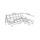 Black Modern Faux Leather Pillow Top Arm Sofa/Sectional with Convertible Clearhalo 'furn' 'furn_sectionals' 'Furniture' 'furniture_sectionals' 'Living Room Furniture' 'Sectionals' 4946490