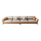 Contemporary Pillow Top Arm Sectional Sofa 34.65"H Cushion Back Sofa 139"L x 36"W x 35"H Without Ottoman Clearhalo 'furn' 'furn_sectionals' 'Furniture' 'furniture_sectionals' 'Living Room Furniture' 'Sectionals' 4946503