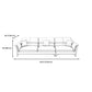 Contemporary Pillow Top Arm Sectional Sofa 34.65"H Cushion Back Sofa Clearhalo 'furn' 'furn_sectionals' 'Furniture' 'furniture_sectionals' 'Living Room Furniture' 'Sectionals' 4946511