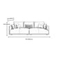 Mid-Century Modern Pillow Top Arm Sectional 33.46"H Cushion Back Sofa,Tan Clearhalo 'furn' 'furn_sectionals' 'Furniture' 'furniture_sectionals' 'Living Room Furniture' 'Sectionals' 4946594